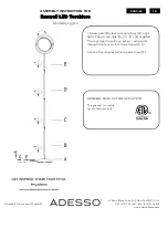 Preview for 1 page of Adesso Roswell 5093-22 Assembly Instruction