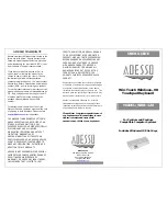 Preview for 1 page of Adesso WKB-120 User Manual