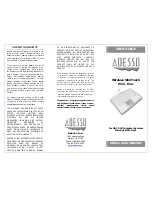 Preview for 1 page of Adesso WKB-4000MAC User Manual