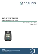 Предварительный просмотр 1 страницы Adeunis RF ARF8124B User Manual