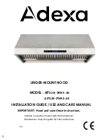 Adexa AP238-PS83-36 Installation Manual / Use And Care Manual preview