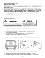 Предварительный просмотр 11 страницы Adexa AP238-PS83-36 Installation Manual / Use And Care Manual