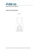 Предварительный просмотр 1 страницы Adexa CB-699 Instruction Manual