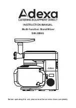 Adexa SM-2088G Instruction Manual preview