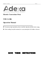 Adexa YSD-1A-BQ Operation Manual preview