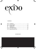 Adexi Exido 12310026 Manual preview