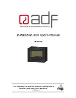 ADF 1000 NMV DF Installation And User Manual предпросмотр