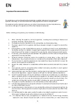 Предварительный просмотр 19 страницы ADF HAYRA Instruction Manual