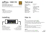 AdHoc DMX RX Quick Manual preview