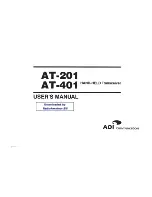 ADI AT-201 User Manual preview