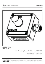 Preview for 1 page of Adicos GSME-X20 Supplementary Instructions Manual