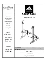 Adidas Performance ADI-10242-I Owner'S Manual preview