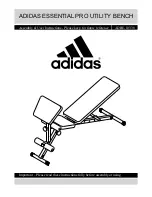 Предварительный просмотр 1 страницы Adidas ADBE-10338 Assembly & User Instructions