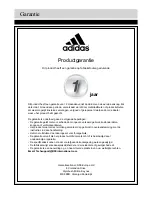 Предварительный просмотр 52 страницы Adidas ADBE-10338 Assembly & User Instructions