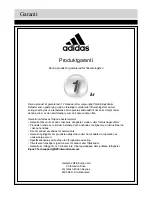 Preview for 72 page of Adidas ADBE-10338 Assembly & User Instructions