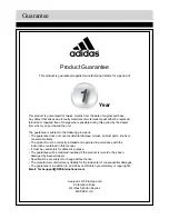 Предварительный просмотр 12 страницы Adidas ADBE-10346 Assembly & User Instructions