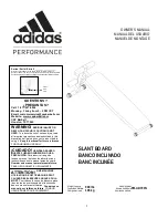 Adidas FM-AD701N Owner'S Manual preview