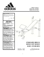 Adidas FM-AD7230AN Owner'S Manual preview