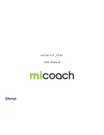 Adidas miCoach X CELL User Manual preview