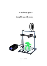 Preview for 1 page of ADIMLab Gantry Assembly Specifications