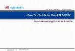 Предварительный просмотр 1 страницы ADInstruments AD2Q02F User Manual