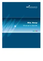 Предварительный просмотр 1 страницы ADInstruments Bio Amp Owner'S Manual