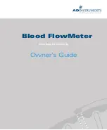 ADInstruments Blood FlowMeter Owner'S Manual предпросмотр