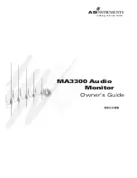 ADInstruments MA3300 Owner'S Manual предпросмотр