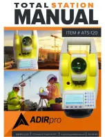 AdirPro Total Station ATS-120 Series Manual предпросмотр