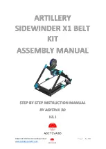 ADITIVA 3D ARTILLERY SIDEWINDER X1 BELT Assembly Manual preview