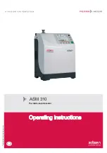 Preview for 1 page of Adixen ASM 310 Operating Instructions Manual