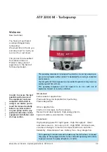 Preview for 2 page of Adixen ATP 2300 M Operating Instructions Manual