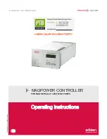 Adixen MAGPOWER Operating Instructions Manual предпросмотр