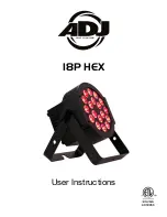 ADJ 18P HEX IP User Instructions preview