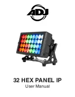 Preview for 1 page of ADJ 32 HEX PANEL IP User Manual