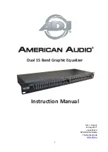 ADJ American Audio XEQ-152B Instruction Manual предпросмотр