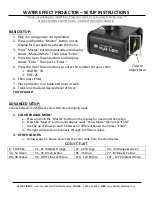 Preview for 1 page of ADJ American DJ H2O LED Setup Instructions