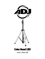 ADJ Color Stand LED User Manual предпросмотр