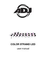 ADJ COLOR STRAND LED User Manual preview