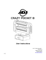 Preview for 1 page of ADJ Crazy Pocket 8 User Instructions