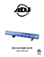 ADJ ECO UV BAR 50 IR User Manual preview