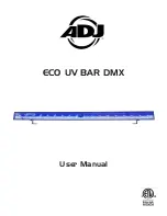 Preview for 1 page of ADJ ECO UV BAR DMX User Manual