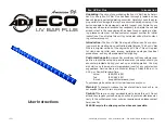 Preview for 1 page of ADJ ECO UV Bar Plus User Instructions