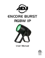 ADJ ENCORE BURST User Manual preview