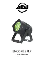 ADJ ENCORE Z7LP User Manual preview