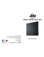 ADJ Flash Kling Panel 64 User Instructions preview