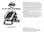 ADJ FLAT PAR QWH12XS User Instructions preview