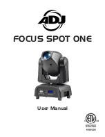 ADJ FOC598 User Manual preview