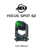 ADJ FOCUS SPOT 6Z User Manual предпросмотр