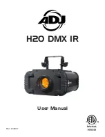 ADJ H2O DMX IR User Manual preview